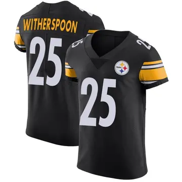 Men's Nike Pittsburgh Steelers Ahkello Witherspoon Black Team Color Vapor Untouchable Jersey - Elite