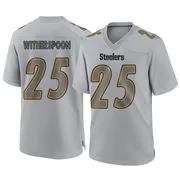 Men's Nike Pittsburgh Steelers Ahkello Witherspoon Gray Atmosphere Fashion Jersey - Game
