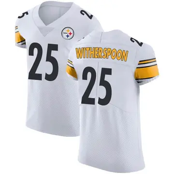 Men's Nike Pittsburgh Steelers Ahkello Witherspoon White Vapor Untouchable Jersey - Elite