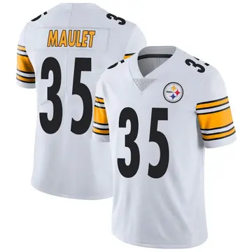 Men's Nike Pittsburgh Steelers Arthur Maulet White Vapor Untouchable Jersey - Limited