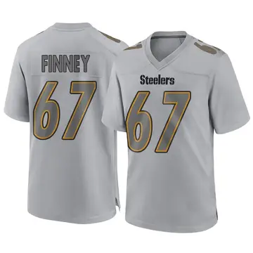 Men's Pittsburgh Steelers B.J. Finney Gray Atmosphere Fashion Jersey - Game
