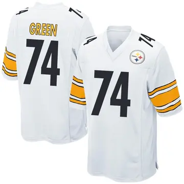 Men's Nike Pittsburgh Steelers Chaz Green White Jersey - Game