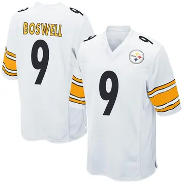 Men's Nike Pittsburgh Steelers Chris Boswell White Jersey - Game