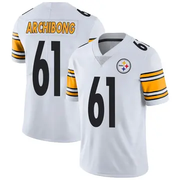 Men's Nike Pittsburgh Steelers Daniel Archibong White Vapor Untouchable Jersey - Limited