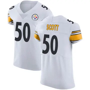 Men's Nike Pittsburgh Steelers Delontae Scott White Vapor Untouchable Jersey - Elite