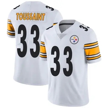 Men's Nike Pittsburgh Steelers Fitzgerald Toussaint White Vapor Untouchable Jersey - Limited