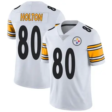 Men's Nike Pittsburgh Steelers Johnny Holton White Vapor Untouchable Jersey - Limited