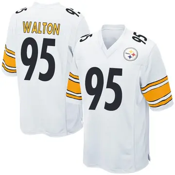 Men's Nike Pittsburgh Steelers L.T. Walton White Jersey - Game