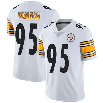 Men's Nike Pittsburgh Steelers L.T. Walton White Vapor Untouchable Jersey - Limited