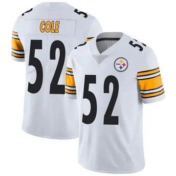 Men's Nike Pittsburgh Steelers Mason Cole White Vapor Untouchable Jersey - Limited