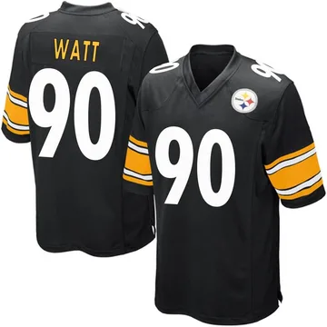 Men's Nike Pittsburgh Steelers T.J. Watt Black Team Color Jersey - Game