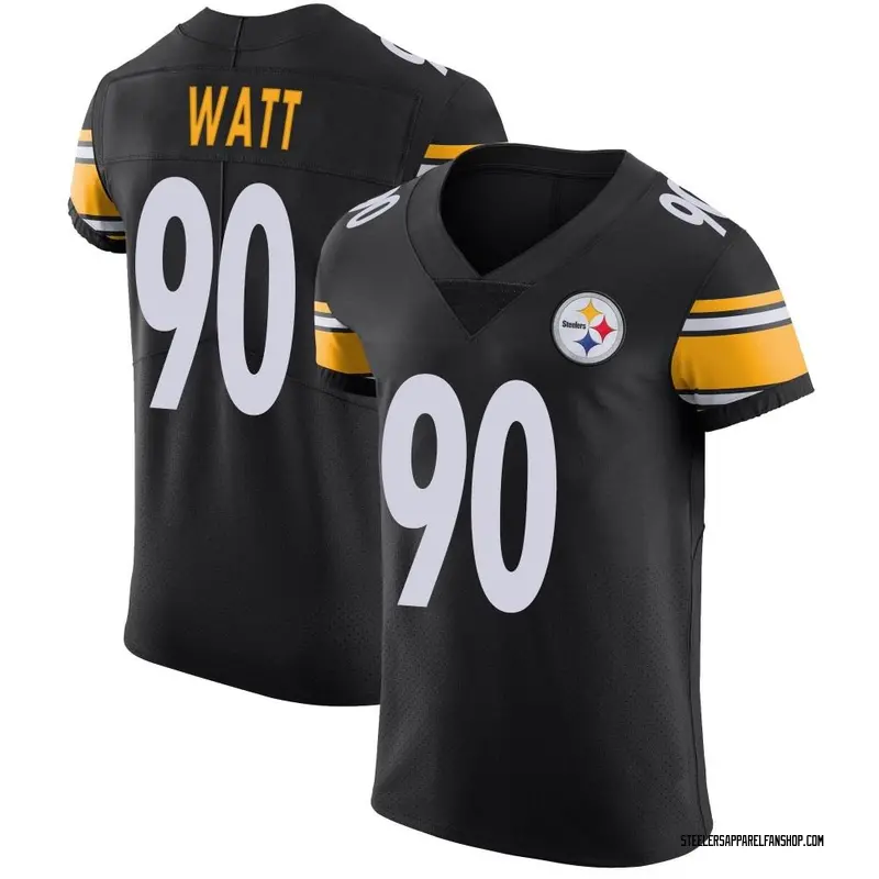 Men's Nike Pittsburgh Steelers T.J. Watt Black Team Color Vapor Untouchable Jersey - Elite
