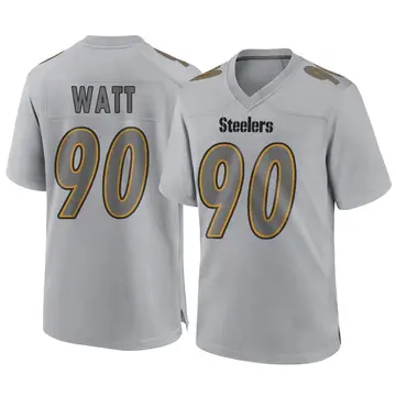 Men's Nike Pittsburgh Steelers T.J. Watt Gray Atmosphere Fashion Jersey - Game