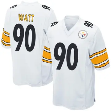 Men's Nike Pittsburgh Steelers T.J. Watt White Jersey - Game