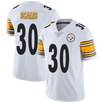 Men's Nike Pittsburgh Steelers Tegray Scales White Vapor Untouchable Jersey - Limited