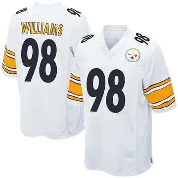 Men's Nike Pittsburgh Steelers Vince Williams White Jersey - Game