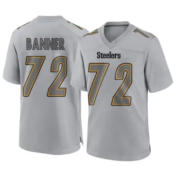 Men's Pittsburgh Steelers Zach Banner Gray Atmosphere Fashion Jersey - Game