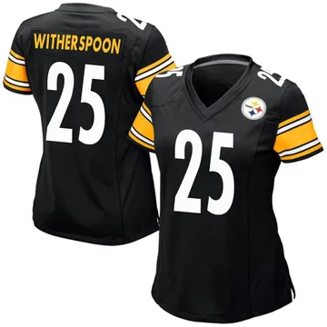 Women's Nike Pittsburgh Steelers Ahkello Witherspoon Black Team Color Jersey - Game