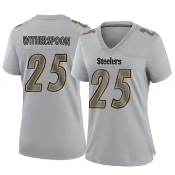 Women's Nike Pittsburgh Steelers Ahkello Witherspoon Gray Atmosphere Fashion Jersey - Game