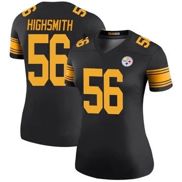 Women's Nike Pittsburgh Steelers Alex Highsmith Black Color Rush Jersey - Legend