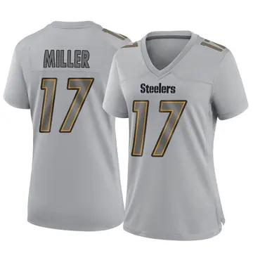 Women's Nike Pittsburgh Steelers Anthony Miller Gray Atmosphere Fashion Jersey - Game