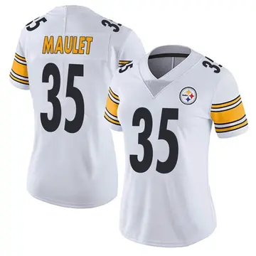 Women's Nike Pittsburgh Steelers Arthur Maulet White Vapor Untouchable Jersey - Limited