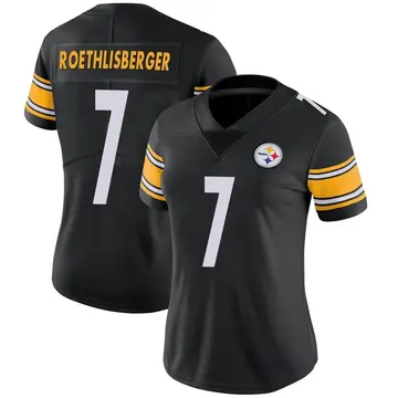 Women's Nike Pittsburgh Steelers Ben Roethlisberger Black Team Color Vapor Untouchable Jersey - Limited