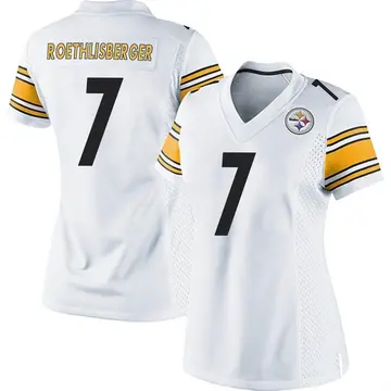 Women's Nike Pittsburgh Steelers Ben Roethlisberger White Jersey - Game
