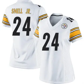 Women's Nike Pittsburgh Steelers Benny Snell Jr. White Jersey - Game