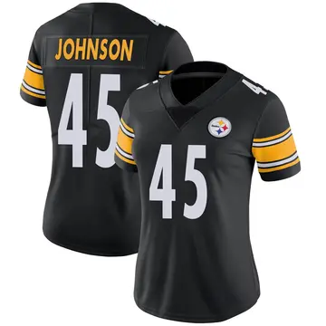 Women's Nike Pittsburgh Steelers Buddy Johnson Black Team Color Vapor Untouchable Jersey - Limited