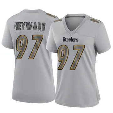 Women's Nike Pittsburgh Steelers Cameron Heyward Gray Atmosphere Fashion Jersey - Game