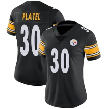 Women's Nike Pittsburgh Steelers Carlins Platel Black Team Color Vapor Untouchable Jersey - Limited