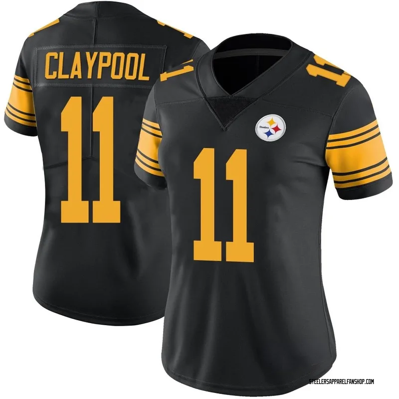 Women\'s Nike Pittsburgh Steelers Chase î€€Claypoolî€ Black Color Rush î€€Jerseyî€ ...