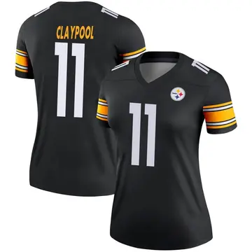 Women's Nike Pittsburgh Steelers Chase Claypool Black Jersey - Legend