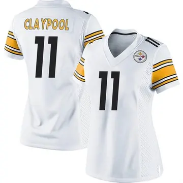 Women's Nike Pittsburgh Steelers Chase Claypool White Jersey - Game
