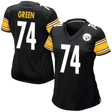 Women's Nike Pittsburgh Steelers Chaz Green Black Team Color Jersey - Game