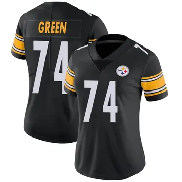 Women's Nike Pittsburgh Steelers Chaz Green Black Team Color Vapor Untouchable Jersey - Limited