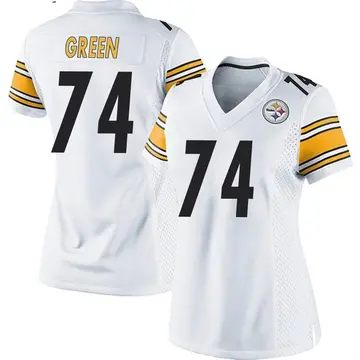 Women's Nike Pittsburgh Steelers Chaz Green White Jersey - Game
