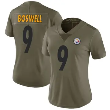 Women's Nike Pittsburgh Steelers Chris Boswell Green 2017 Salute to Service Jersey - Limited