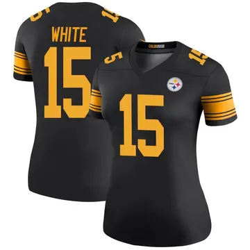 Women's Nike Pittsburgh Steelers Cody White Black Color Rush Jersey - Legend