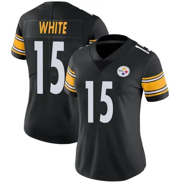 Women's Nike Pittsburgh Steelers Cody White Black Team Color Vapor Untouchable Jersey - Limited