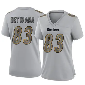 Women's Nike Pittsburgh Steelers Connor Heyward Gray Atmosphere Fashion Jersey - Game