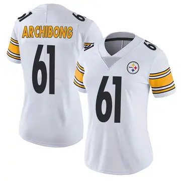 Women's Nike Pittsburgh Steelers Daniel Archibong White Vapor Untouchable Jersey - Limited