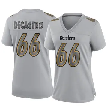 Women's Nike Pittsburgh Steelers David DeCastro Gray Atmosphere Fashion Jersey - Game