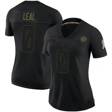 Women's Nike Pittsburgh Steelers DeMarvin Leal Black 2020 Salute To Service Jersey - Limited