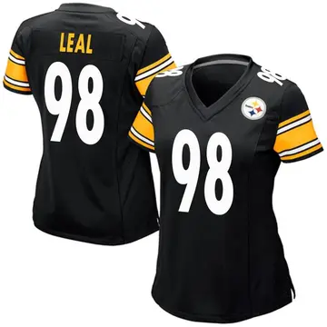 Women's Nike Pittsburgh Steelers DeMarvin Leal Black Team Color Jersey - Game