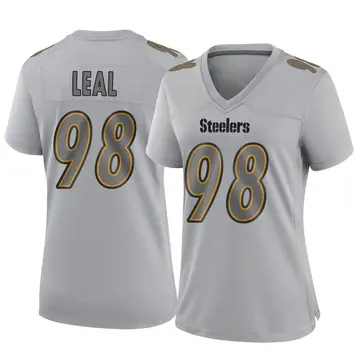 Women's Nike Pittsburgh Steelers DeMarvin Leal Gray Atmosphere Fashion Jersey - Game