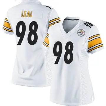 Women's Nike Pittsburgh Steelers DeMarvin Leal White Jersey - Game