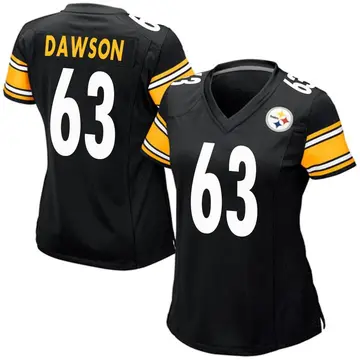 Women's Nike Pittsburgh Steelers Dermontti Dawson Black Team Color Jersey - Game