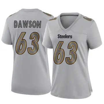 Women's Nike Pittsburgh Steelers Dermontti Dawson Gray Atmosphere Fashion Jersey - Game